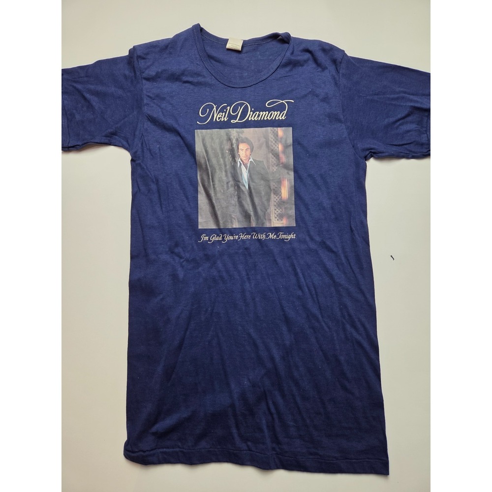 RARE VTG Neil Diamond 1977 NBC Promo Shirt Roach Sportswear  Size Medium